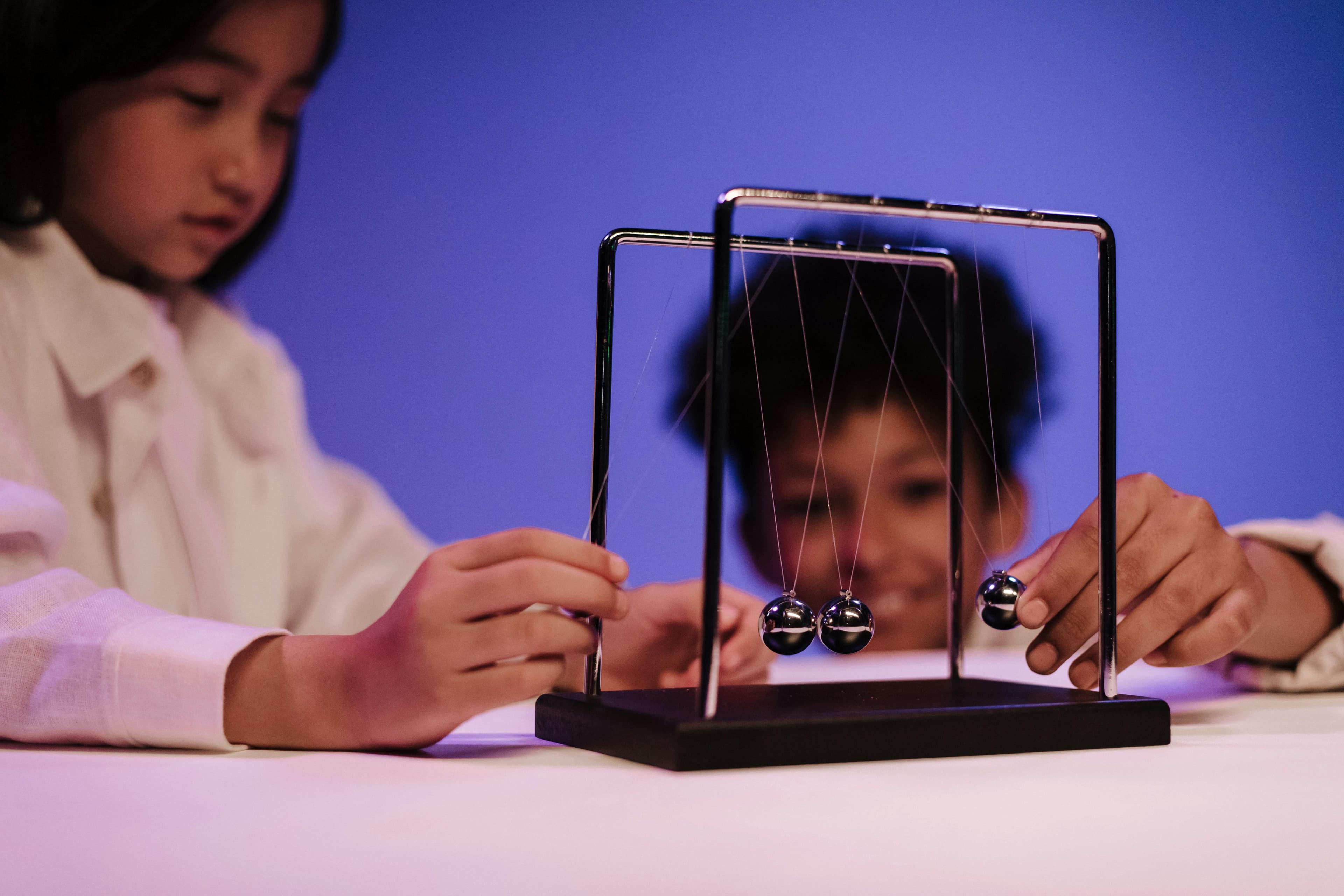Students performing science experiments